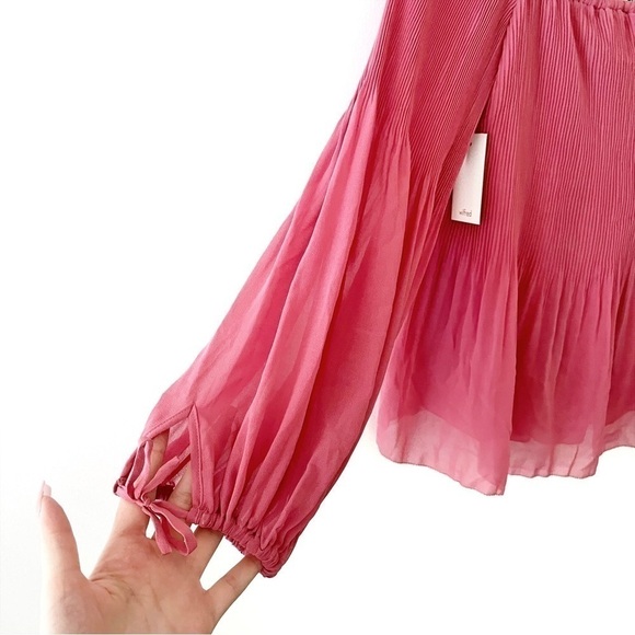 WILFRED | NWT Talence Blouse Palm Pink Size Small Aritzia - Picture 3 of 10